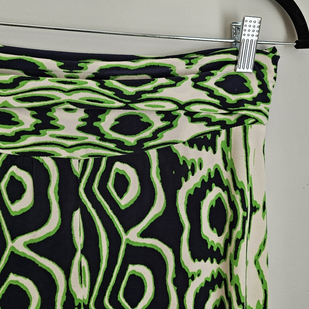 UK2LA Vibrant Green and Black Patterned Pants - Picture 2 of 6